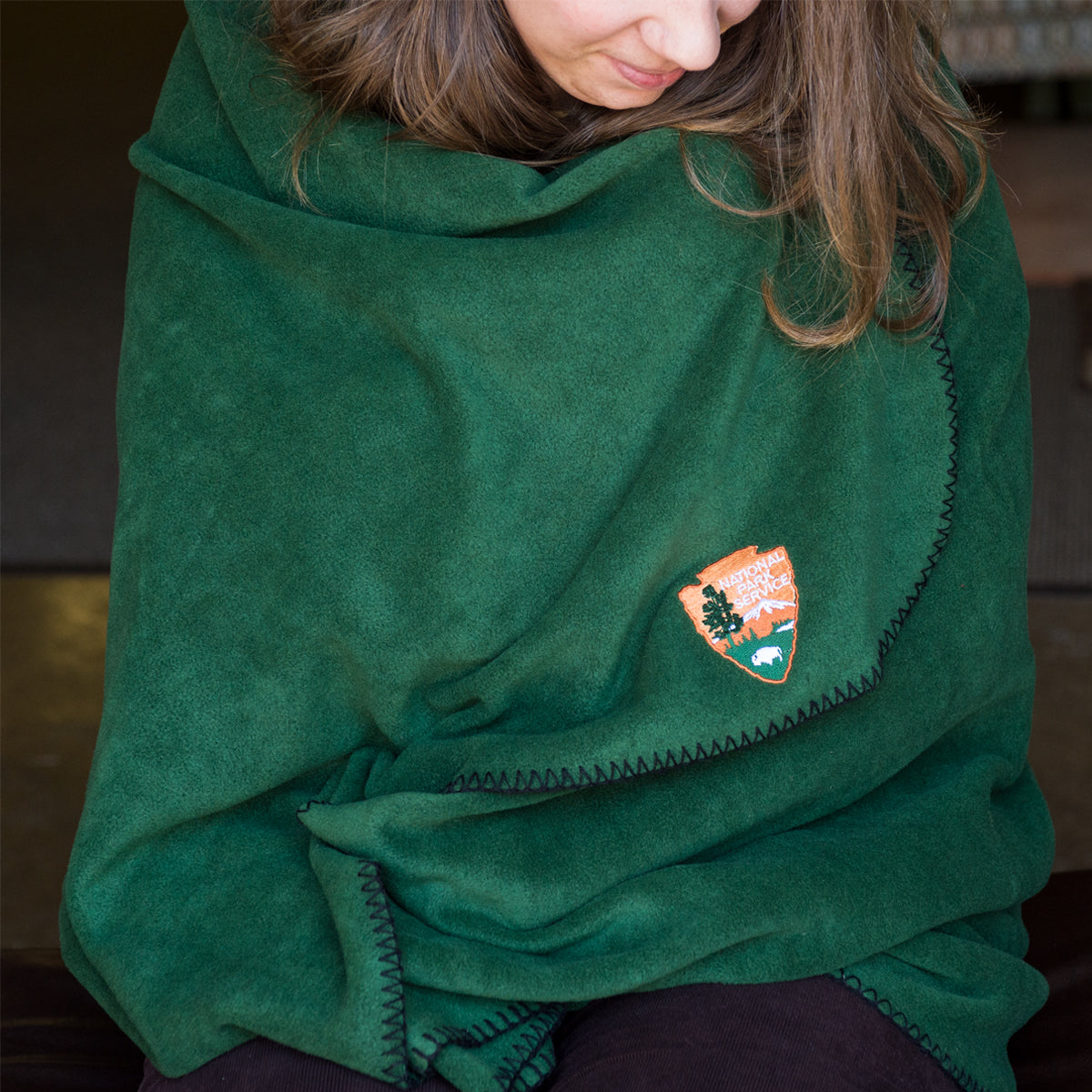 Arrowhead Green Fleece Blanket