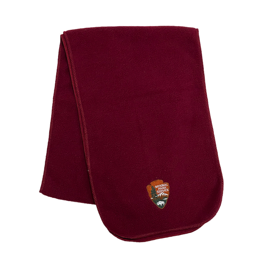 Arrowhead Fleece Scarf - Burgundy