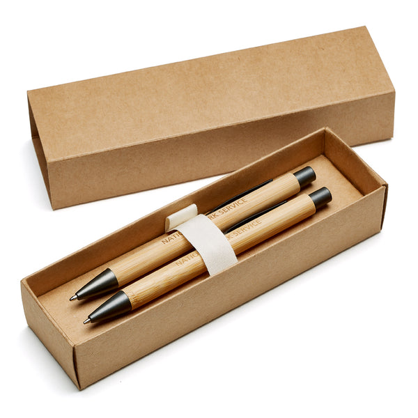 Bamboo Pen & Pencil Set