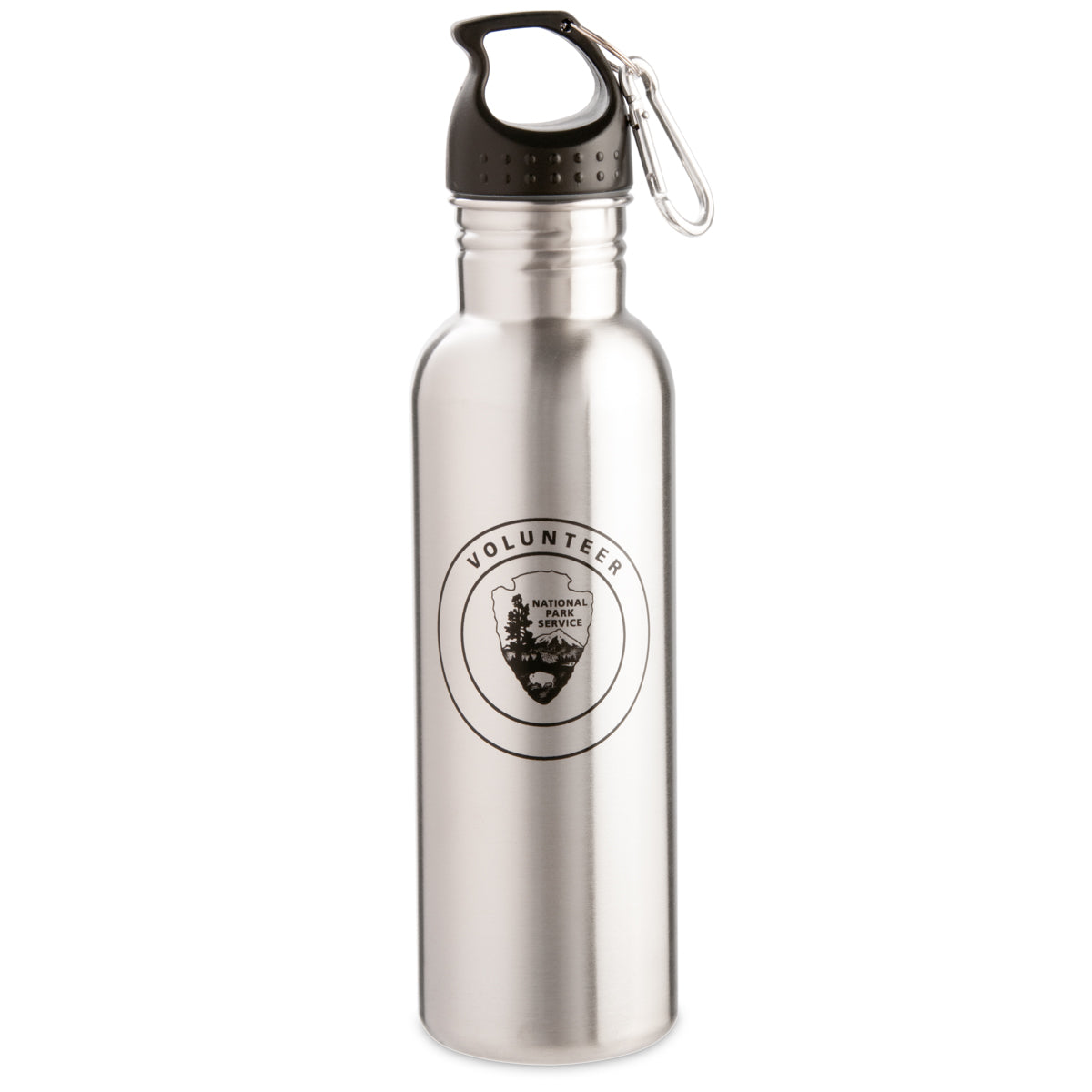 Stainless Steel VIP Water Bottle with Carabiner