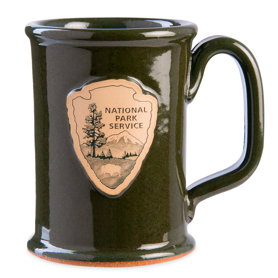 Arrowhead Stoneware Tall Mug - Hunter Green